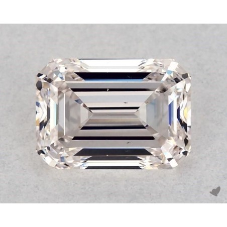 Diament o barwie fantazyjnej szlif szmaragdowy, 0.5ct, SI2, Very Light Pinkish Brown, GIA 3425444534