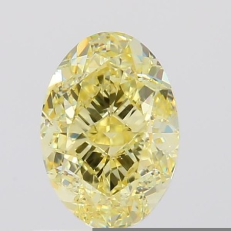 Diament o barwie fantazyjnej szlif owalny, 1.01ct, VVS2, Fancy Light Yellow, GIA 5503335303