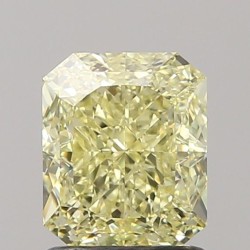 Diament o barwie fantazyjnej radiant, 1.51ct, VVS1, Fancy Yellow, GIA 2235657949
