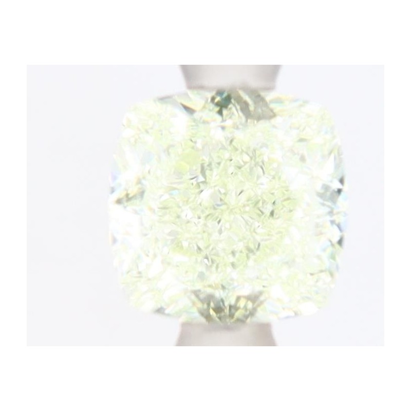 Diament o barwie fantazyjnej szlif poduszkowy brylantowy, 1.05ct, VS1, Light Green Yellow, GIA 6492058986