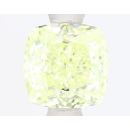 Diament o barwie fantazyjnej szlif poduszkowy brylantowy, 1ct, SI1, Fancy Yellow Green, GIA 6491060119