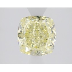 Diament o barwie fantazyjnej szlif poduszkowy brylantowy, 1.39ct, VS2, Fancy Light Yellow, GIA 5503594689