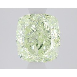 Diament o barwie fantazyjnej szlif poduszkowy brylantowy, 1.39ct, VS1, Fancy Light Yellowish Green, GIA 2496912003