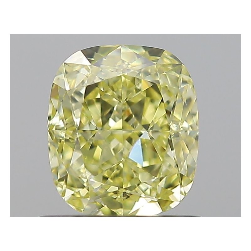 Diament o barwie fantazyjnej szlif poduszkowy modyfikowany, 1.01ct, VVS1, Fancy Yellow, GIA 6233009166