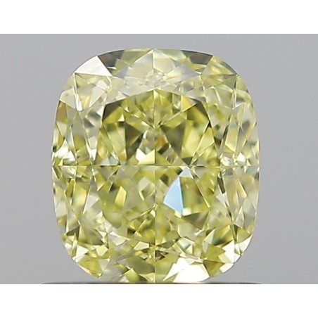 Diament o barwie fantazyjnej szlif poduszkowy modyfikowany, 1.01ct, VVS1, Fancy Yellow, GIA 6233009166