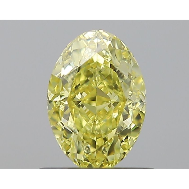 Diament o barwie fantazyjnej szlif owalny, 0.84ct, VS1, Fancy Yellow, GIA 2235235002