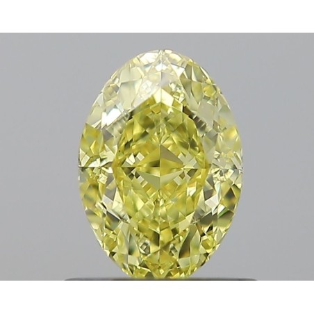 Diament o barwie fantazyjnej szlif owalny, 0.84ct, VS1, Fancy Yellow, GIA 2235235002