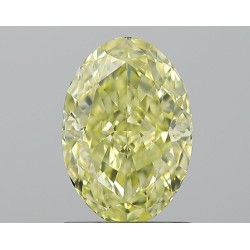 Diament o barwie fantazyjnej szlif owalny, 1.35ct, VVS1, Fancy  Yellow, GIA 7235067848