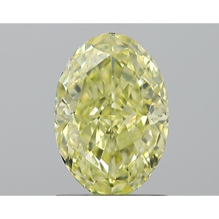 Diament o barwie fantazyjnej szlif owalny, 1.35ct, VVS1, Fancy  Yellow, GIA 7235067848