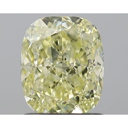 Diament o barwie fantazyjnej szlif poduszkowy modyfikowany, 1.27ct, VS2, Fancy Yellow, GIA 2235067961