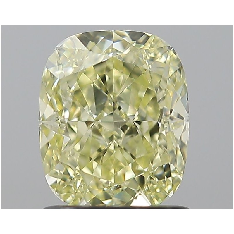 Diament o barwie fantazyjnej szlif poduszkowy modyfikowany, 1.27ct, VS2, Fancy Yellow, GIA 2235067961