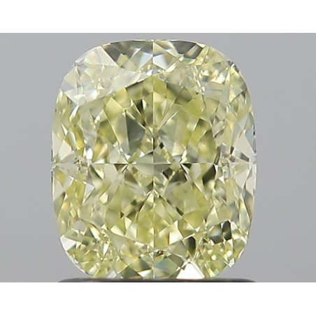 Diament o barwie fantazyjnej szlif poduszkowy modyfikowany, 1.27ct, VS2, Fancy Yellow, GIA 2235067961