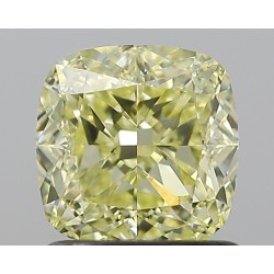 Diament o barwie fantazyjnej szlif poduszkowy modyfikowany, 1.22ct, VS2, Fancy Yellow, GIA 1236067962
