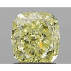 Diament o barwie fantazyjnej szlif poduszkowy modyfikowany, 1.35ct, VS1, Fancy Yellow, GIA 6234067937
