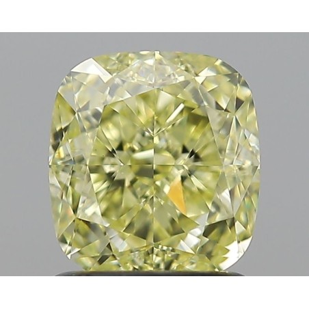 Diament o barwie fantazyjnej szlif poduszkowy modyfikowany, 1.35ct, VS1, Fancy Yellow, GIA 6234067937