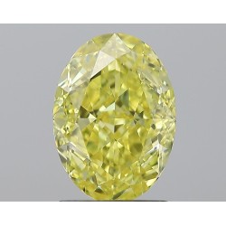 Diament o barwie fantazyjnej szlif owalny, 1.79ct, VVS1, Fancy Intense Yellow, GIA 2235039279