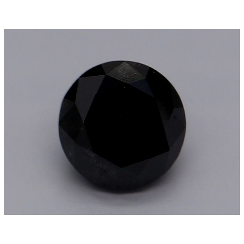 Diament o barwie fantazyjnej szlif okrągły, 0.74ct, VVS2, Fancy Black, GIA 6237078120