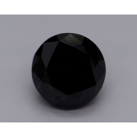 Diament o barwie fantazyjnej szlif okrągły, 0.74ct, VVS2, Fancy Black, GIA 6237078120