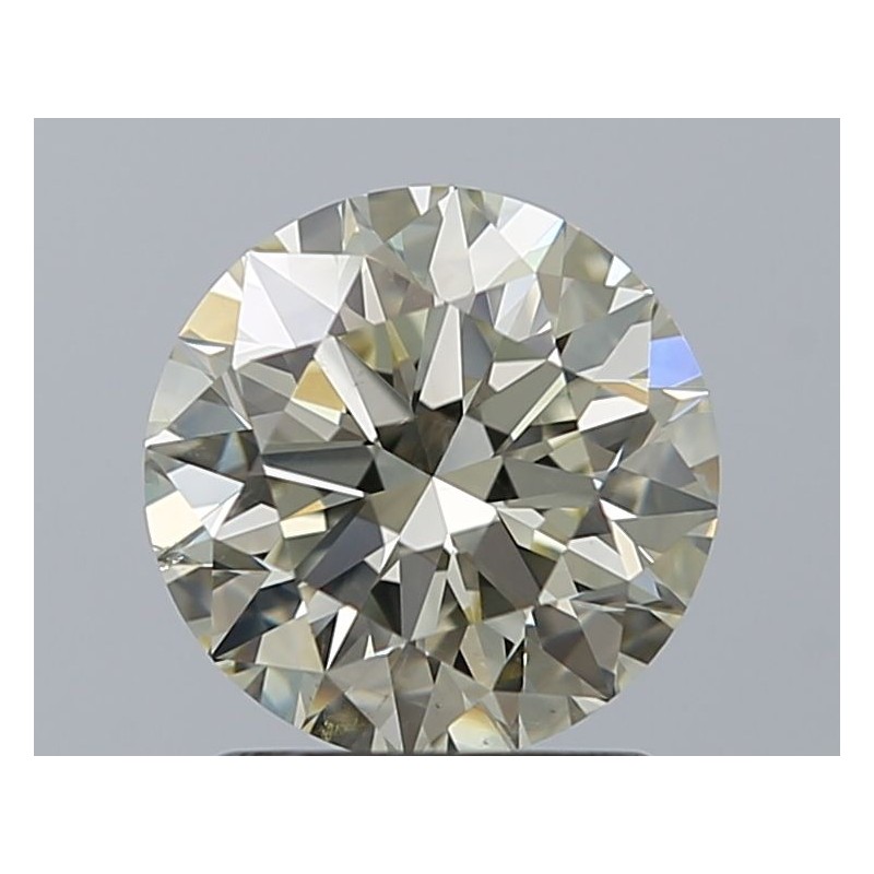Diament o barwie fantazyjnej szlif okrągły, 1.56ct, SI1, O-P, GIA 1463646586