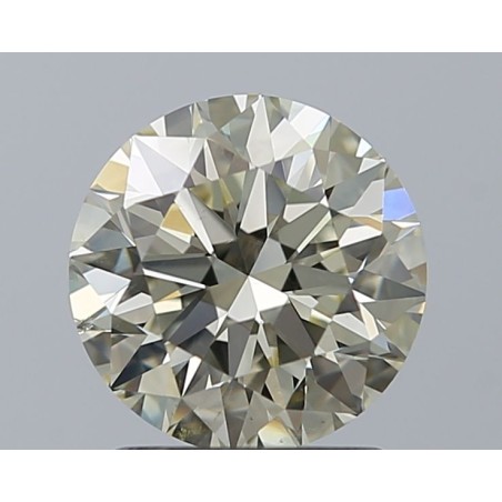 Diament o barwie fantazyjnej szlif okrągły, 1.56ct, SI1, O-P, GIA 1463646586