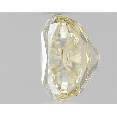 Diament o barwie fantazyjnej szlif poduszkowy brylantowy, 0.8ct, VS2, Fancy Light Brownish Yellow, GIA 7421856562
