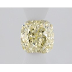 Diament o barwie fantazyjnej szlif poduszkowy brylantowy, 0.62ct, VVS2, Fancy Yellow, GIA 5506599747