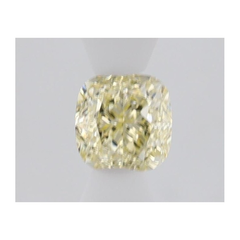 Diament o barwie fantazyjnej szlif poduszkowy brylantowy, 0.62ct, VVS2, Fancy Yellow, GIA 5506599747
