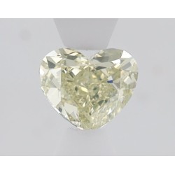 Diament o barwie fantazyjnej serce, 0.66ct, VS1, Fancy Light Greenish Yellow, GIA 6505782066