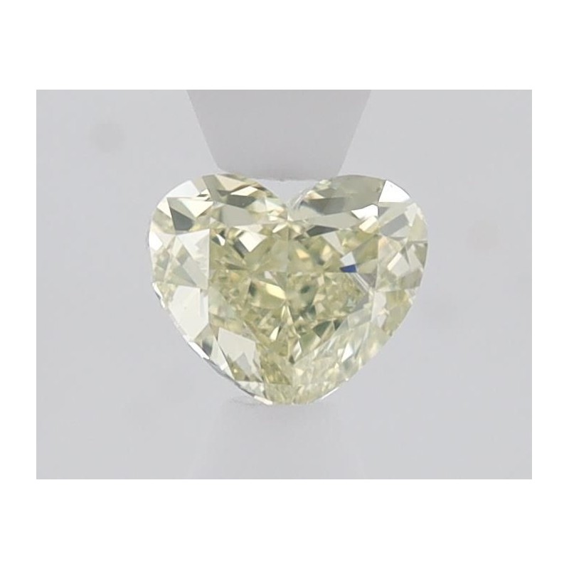 Diament o barwie fantazyjnej serce, 0.66ct, VS1, Fancy Light Greenish Yellow, GIA 6505782066