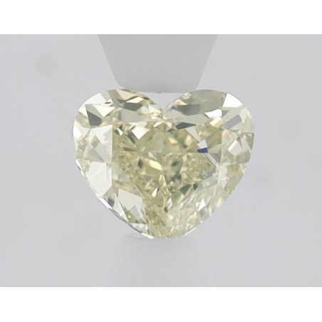 Diament o barwie fantazyjnej serce, 0.66ct, VS1, Fancy Light Greenish Yellow, GIA 6505782066