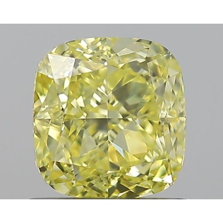 Diament o barwie fantazyjnej szlif poduszkowy modyfikowany, 1.05ct, VS1, Fancy Yellow, GIA 6237017452