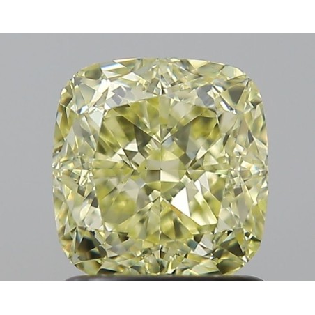 Diament o barwie fantazyjnej szlif poduszkowy modyfikowany, 1.41ct, VS1, Fancy Yellow, GIA 1236068059