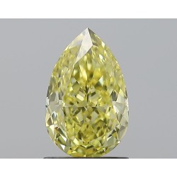 Diament o barwie fantazyjnej szlif gruszkowy, 1.36ct, VS2, Fancy Intense Yellow, GIA 2221980661
