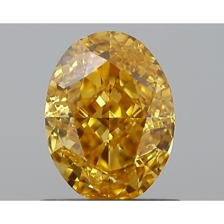 Diament o barwie fantazyjnej szlif owalny, 1.01ct, VS2, Fancy Vivid Orange Yellow, GIA 2223863535