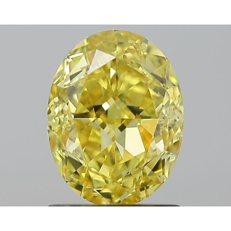 Diament o barwie fantazyjnej szlif owalny, 1.5ct, VS2, Fancy Vivid Yellow, GIA 2225980037