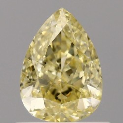 Diament o barwie fantazyjnej szlif gruszkowy, 0.71ct, SI1, Fancy Intense Yellow, GIA 5212653851