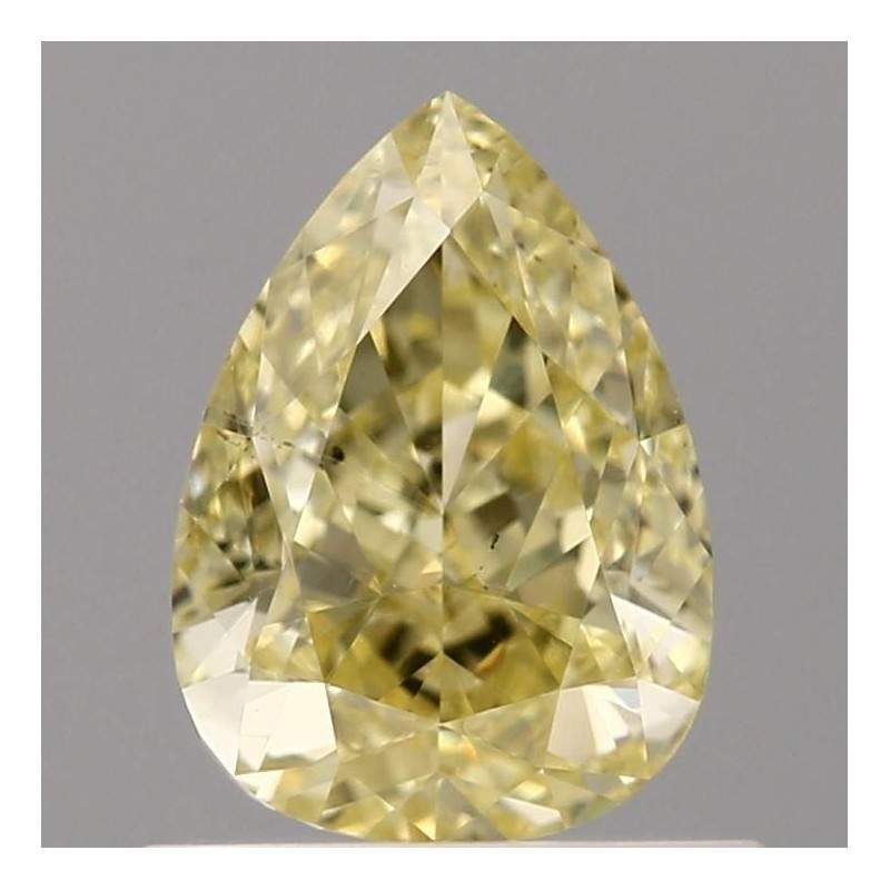 Diament o barwie fantazyjnej szlif gruszkowy, 0.71ct, SI1, Fancy Intense Yellow, GIA 5212653851