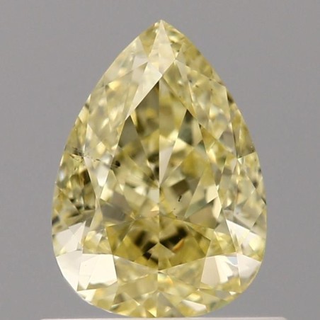 Diament o barwie fantazyjnej szlif gruszkowy, 0.71ct, SI1, Fancy Intense Yellow, GIA 5212653851
