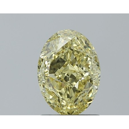Diament o barwie fantazyjnej szlif owalny, 1.51ct, VS1, Fancy Intense Yellow, GIA 1232484133