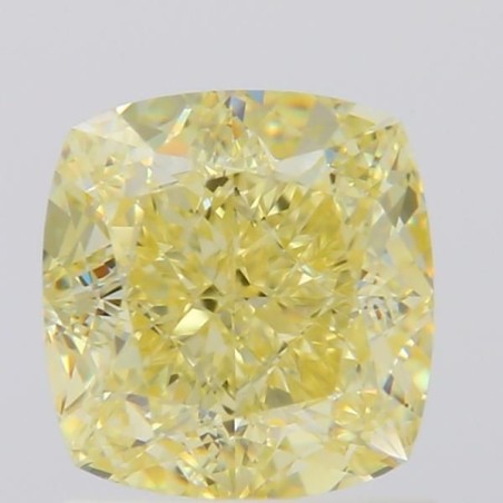 Diament o barwie fantazyjnej szlif poduszkowy modyfikowany, 1.21ct, VS1, Fancy Light Yellow, GIA 2507156108