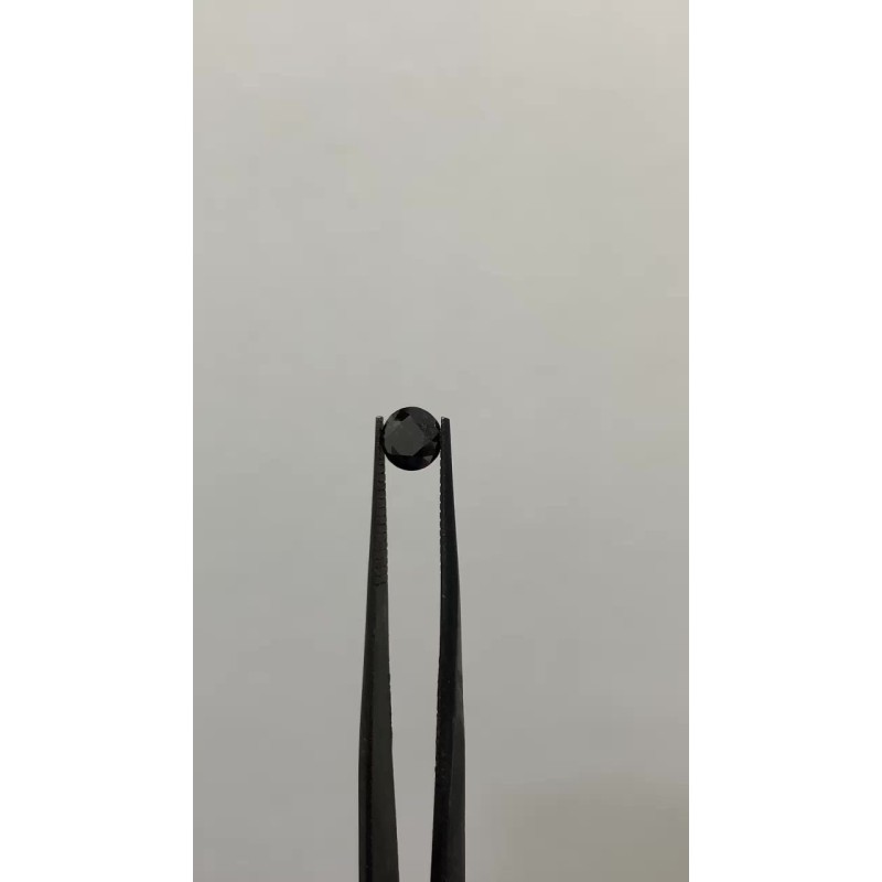 Diament o barwie fantazyjnej szlif okrągły, 0.95ct, VVS2, Fancy Black, GIA 7235320808 Diament o barwie fantazyjnej szlif okrągły, 0.95ct, VVS2, Fancy Black, GIA 7235320808