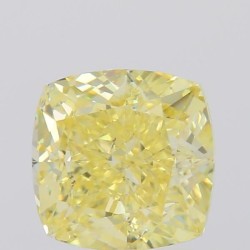 Diament o barwie fantazyjnej szlif poduszkowy modyfikowany, 1.04ct, SI2, Fancy Yellow, GIA 2504156018