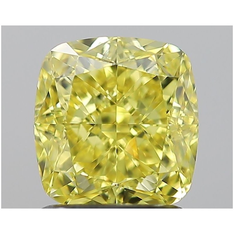 Diament o barwie fantazyjnej szlif poduszkowy modyfikowany, 1.53ct, VVS1, Fancy Vivid Yellow, GIA 6234088586 Diament o barwie fantazyjnej szlif poduszkowy modyfikowany, 1.53ct, VVS1, Fancy Vivid Yellow, GIA 6234088586