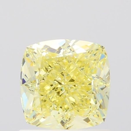 Diament o barwie fantazyjnej szlif poduszkowy modyfikowany, 1.06ct, VVS1, Fancy Light Yellow, GIA 2527221722