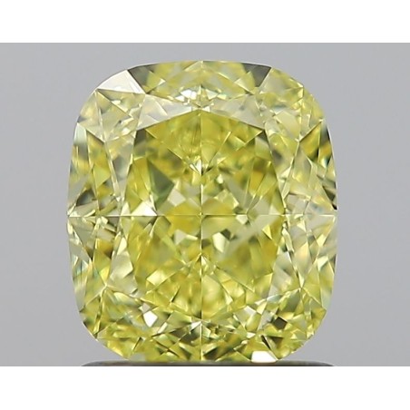 Diament o barwie fantazyjnej szlif poduszkowy modyfikowany, 1.29ct, VVS1, Fancy Intense Yellow, GIA 2231024669