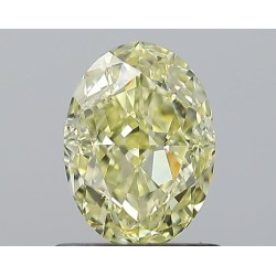Diament o barwie fantazyjnej szlif owalny, 1.01ct, VVS2, Fancy Yellow, GIA 5234236769