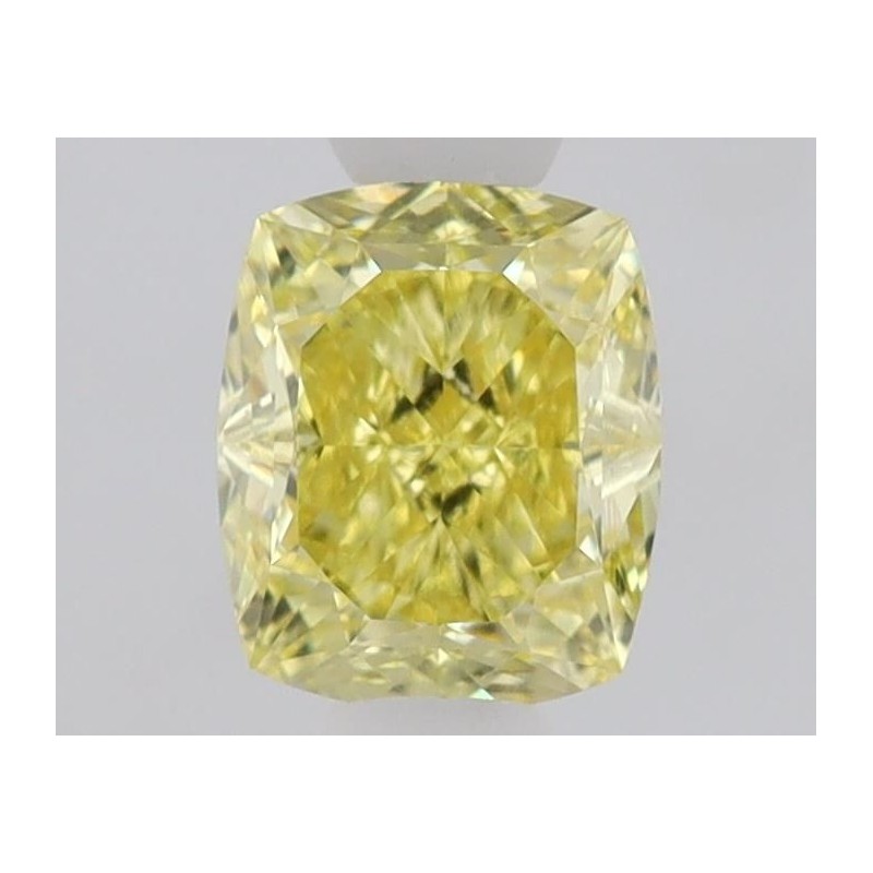 Diament o barwie fantazyjnej szlif poduszkowy brylantowy, 1ct, VVS1, Fancy Intense Yellow, GIA 6512048123