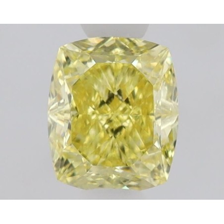 Diament o barwie fantazyjnej szlif poduszkowy brylantowy, 1ct, VVS1, Fancy Intense Yellow, GIA 6512048123