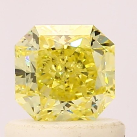 Diament o barwie fantazyjnej radiant, 0.73ct, SI2, Fancy Intense  Yellow, GIA 5161928681