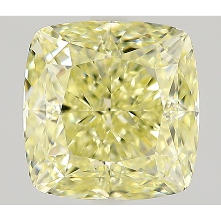Diament o barwie fantazyjnej szlif poduszkowy modyfikowany, 1.17ct, VVS1, Fancy Light Yellow, GIA 7513018339
